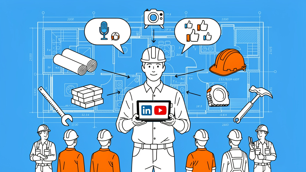 Budowanie marki osobistej właściciela firmy budowlanej na LinkedIn i YouTube
