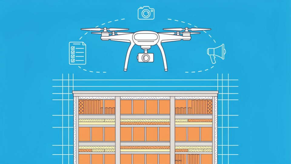 Drony na budowie – od inwentaryzacji do marketingu (Przewodnik)