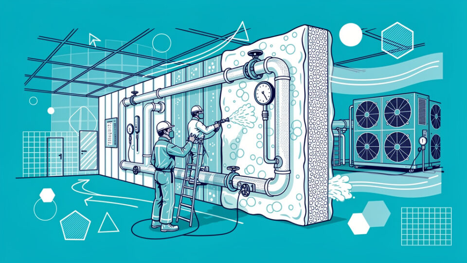 Izolacje natryskowe w chłodnictwie przemysłowym – wymagania i dobór pian