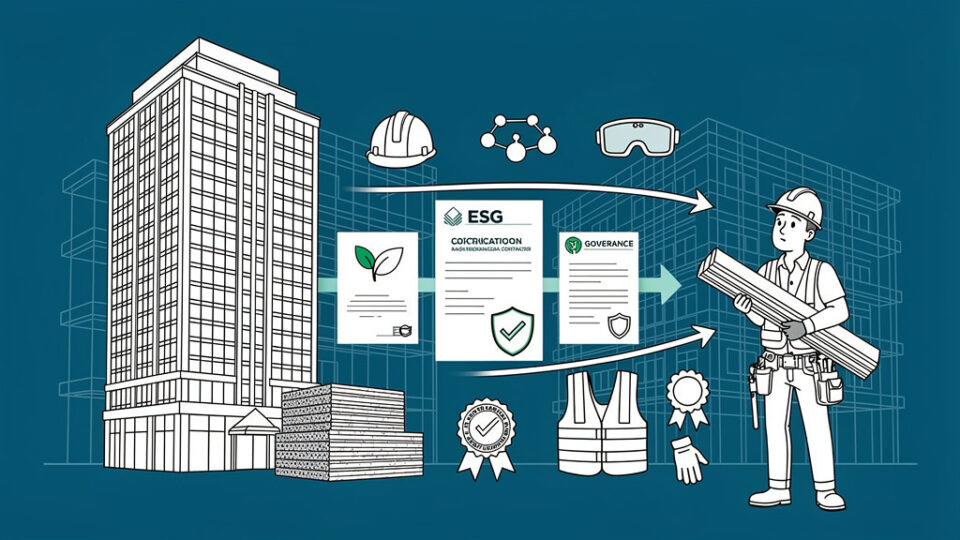 Raportowanie ESG dla podwykonawców: Czy duży Generalny Wykonawca tego od Ciebie zażąda?
