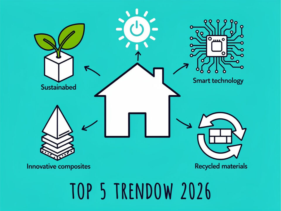 Top 5 trendów w materiałach budowlanych na rok 2026, które musisz znać